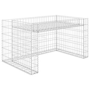 vidaXL Garaža za kosilicu s gredicom 110 x 80 x 60 cm čelična žica