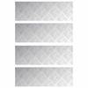 vidaXL Stepenica 4 kom. 75 x 25 cm Srebrno Aluminij Pravokutni