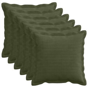 vidaXL Presvlaka za jastuk 6 kom. HOUTEN Zelena 30 x 30 cm Kord