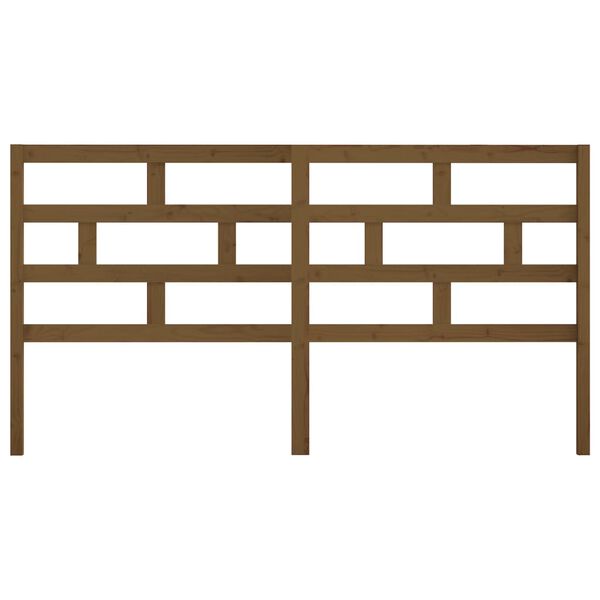 vidaXL Uzglavlje za krevet boja meda 206 x 4 x 100 cm masivna borovina