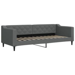 vidaXL Dnevni krevet tamnosivi 80 x 200 cm od tkanine
