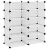vidaXL Stalak za cipele prozirni 84 x 32 x 88,5 cm PP