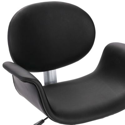 vidaXL Okretne blagovaonske stolice od umjetne kože 2 kom crne