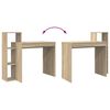 vidaXL Stol s policom Sonoma hrast 100 x 40 x 90 cm Konstruirano drvo