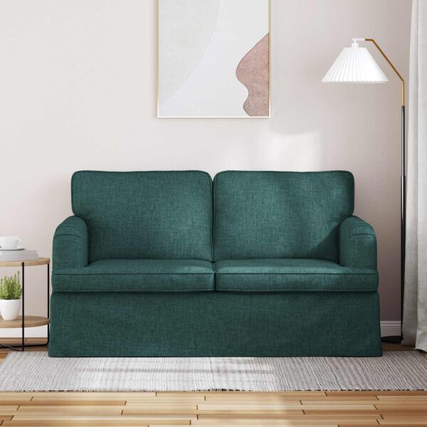 vidaXL Sofa Tamnozelena 144 x 80 x 85 cm tkanina