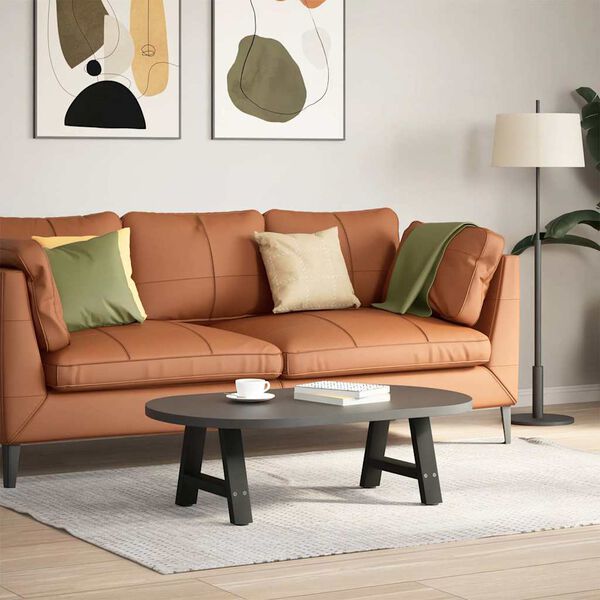 vidaXL Noge za klub stolić A-oblika 2 kom Crne 30 x (30-31) cm Čelik