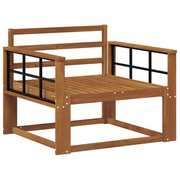 vidaXL Srednja sofa za van Čvrsto drvo akacije Prirodna