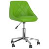 vidaXL Okretne blagovaonske stolice od umjetne kože 4 kom zelene