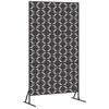 vidaXL Zaslon za privatnost 100 x 50 x 180 cm Čelik Crna