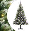 vidaXL Umjetno Božićno drvce s pokrivačem snijega 300 LED lampica