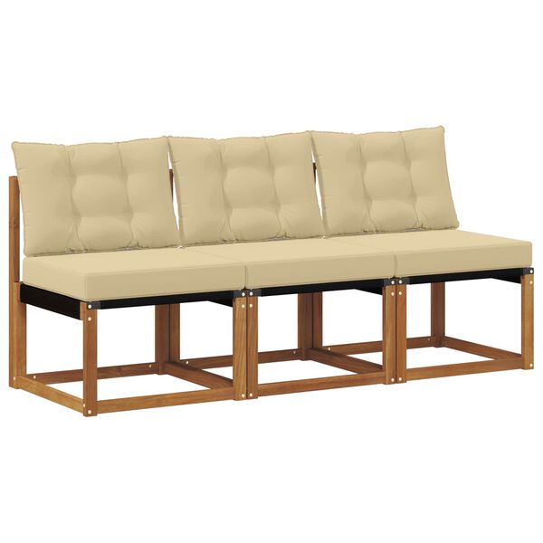 vidaXL 3 Komad Vanjska srednja sofa