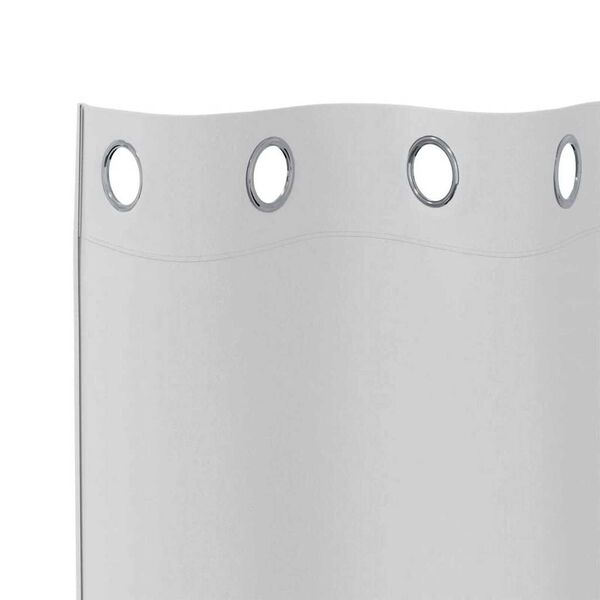 vidaXL Zavjese za blackout s prstenovima 2 pcs Svijetlo Siva