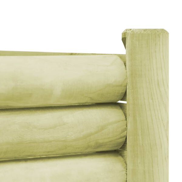 vidaXL Povišena vrtna gredica od impregnirane borovine 120x40x42 cm