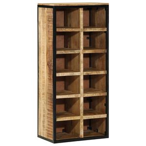 vidaXL Ormar za cipele 50 x 30 x 110 cm Čvrsto drvo manga Smeđa