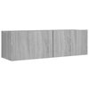 vidaXL 4-dijelni set TV ormarića sivog sonome konstruirano drvo