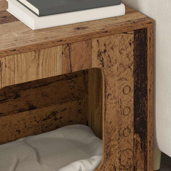 vidaXL Mačja Kuća Staro drvo 51 x 30 x 42,5 cm Konstruirano drvo