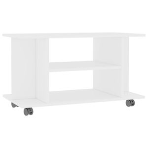 vidaXL TV ormarić s kotačima bijeli 80 x 40 x 45 cm konstruirano drvo