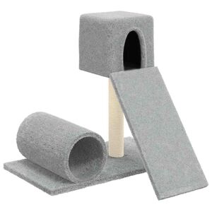 vidaXL Penjalica za mačke sa stupom za grebanje svjetlosiva 59 cm