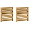 vidaXL Modul naslona za ruke 2 pcs Bijela 58,5 x 10 x 61 cm