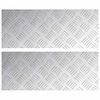 vidaXL Stepenica 2 kom. 50 x 20 cm Srebrno Aluminij Pravokutni