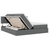 vidaXL Krevet s od storage Tamno siva 180 x 200 cm Lažna koža
