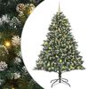 vidaXL Umjetno božićno drvce Zelena 210 cm PVC, Plastika i Čelik