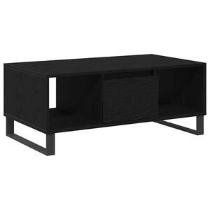 vidaXL Kava Stol Crni hrast 90 x 50 x 36.5 cm Konstruirano drvo