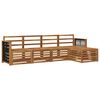 vidaXL Set vanjskih sofa 5 pcs Prirodna