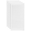 vidaXL Vrata za ormarić re&scaron;etkasta 4 kom bijela 99,3x49,4 cm borovina