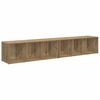 vidaXL Set TV komoda Zidne 2 pcs Umjetnički hrast 37 x 35 x 107cm