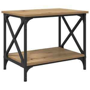 vidaXL Bocni stol Umjetnički hrast 55 x 38 x 45 cm Konstruirano drvo