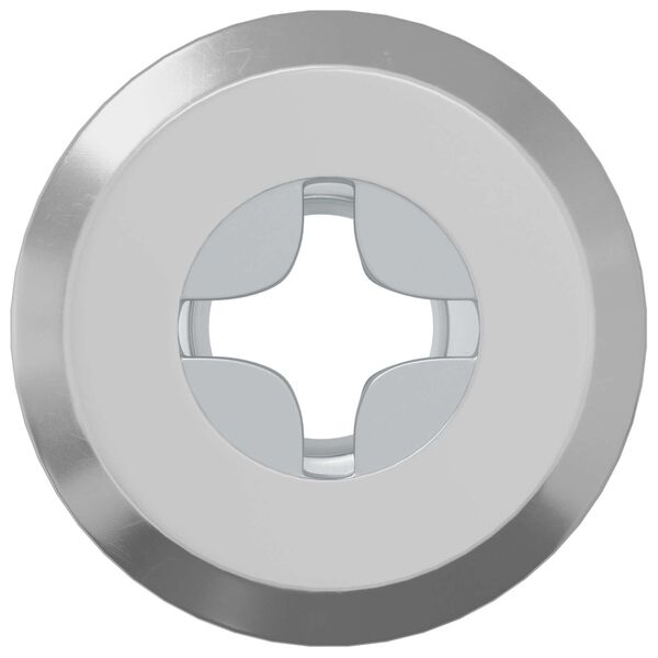 vidaXL Sigurnosna matica 2 pcs Srebrno M6 x 15 mm Čelik