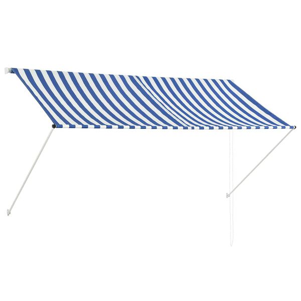 vidaXL Tenda na uvlačenje 250 x 150 cm plavo-bijela