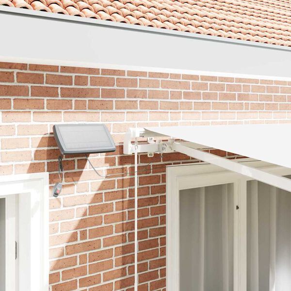 vidaXL Skrovita tenda Bijelo 350 x 250 cm Tkanina i čelik