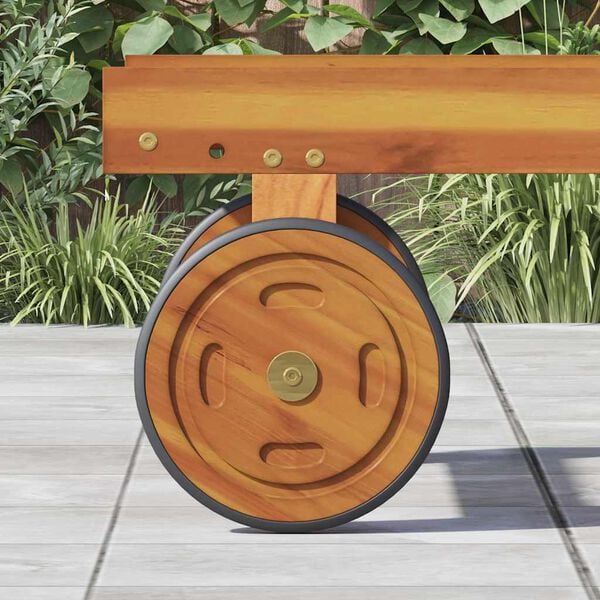 vidaXL Prostorni kotači s kotačem 2 pcs Smeđa 20.5 x 20.5 x 2 cm