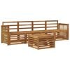 vidaXL Set vanjskih sofa 5 kom. Prirodna Čvrsto drvo akacije
