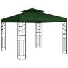 vidaXL Gazebo 3 x 3 x 2,68 m Zelena Poliester i čelik