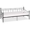 vidaXL Okvir za dnevni ležaj crni metalni 90 x 200 cm