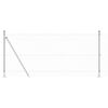 vidaXL Stup za ogradu Srebrno 25 x 1 m (mreža 25 x 25 mm) Čelik