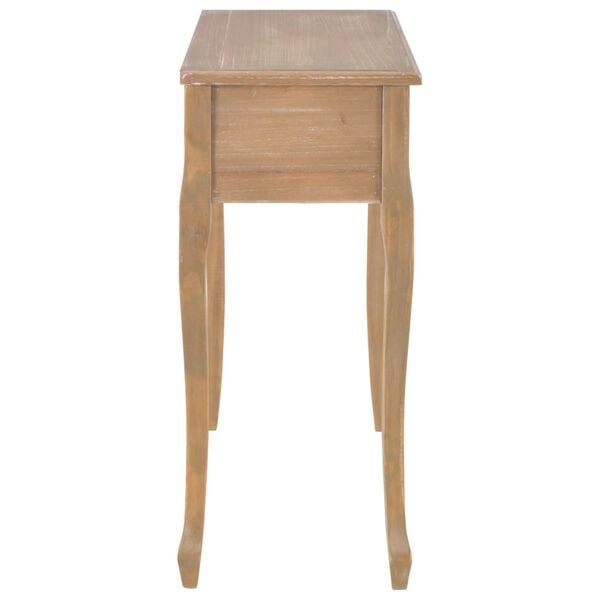 vidaXL Konzolni toaletni stolić s 3 ladice smeđi