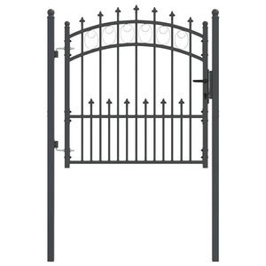 vidaXL Vrata ograde s bodljama EMMEN 104 x 97 cm
