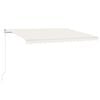 vidaXL Tenda na ručno uvlačenje 450 x 350 cm krem
