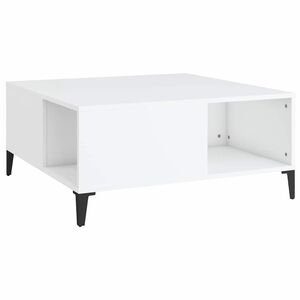 vidaXL Stolić za kavu bijeli 80 x 80 x 36,5 cm od konstruiranog drva