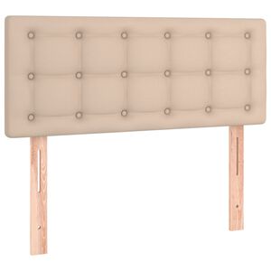 vidaXL Uzglavlje boja cappuccina 80 x 5 x 78/88 cm od umjetne kože