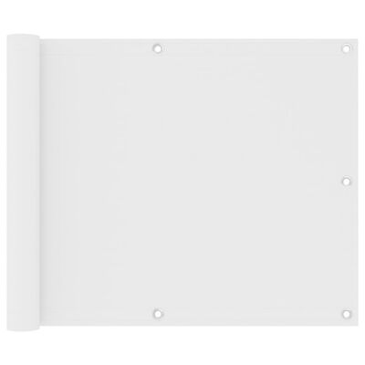 vidaXL Balkonski zastor bijeli 75 x 600 cm od tkanine Oxford
