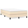 vidaXL Okvir za krevet s oprugom krem 120 x 200 cm od tkanine