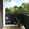 vidaXL Balkonski zaslon crni 600 x 80 cm od poliratana