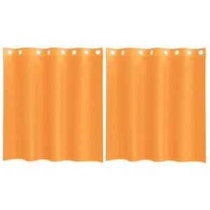 vidaXL Voile zavjese s u&scaron;icama 2 kom narančaste 140x140 cm