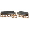 vidaXL Set vanjskih sofa s jastukom 7 pcs Prirodna i antracit