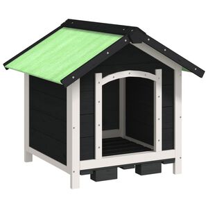 vidaXL Kućica za pse siva 65 x 65 x 61,5 cm od masivne borovine